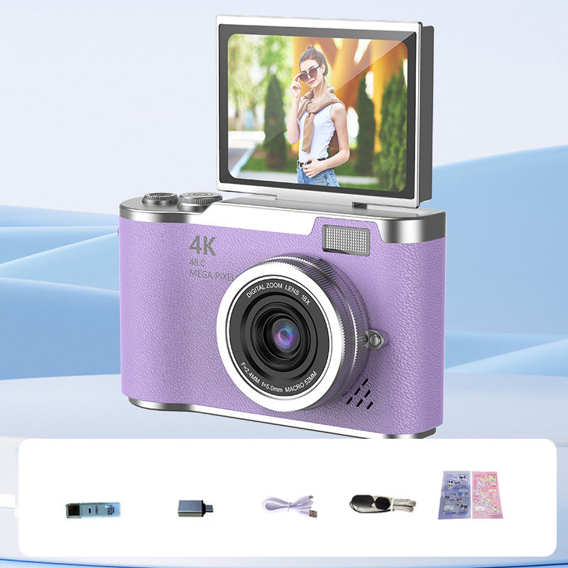 🥳2026 HOT SALE🥳💞50K+ SOLD!🎁💝 50% OFF! 4K Digital Camera with Flip Screen – Share clear photos with friends & family. Easy zoom, long battery life. A thoughtful gift for seniors. 🖼️🕊️