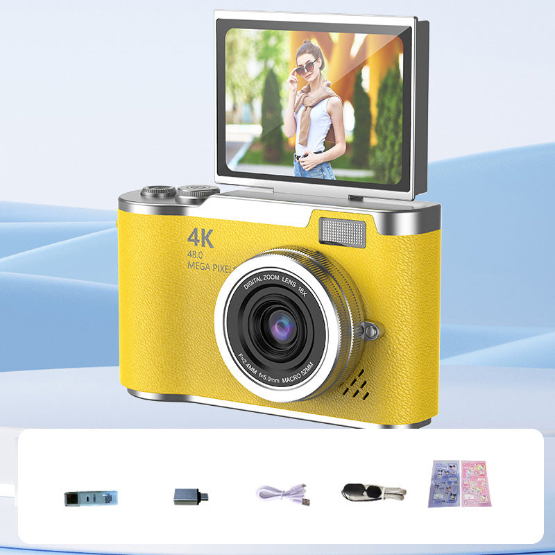 🥳2026 HOT SALE🥳💞50K+ SOLD!🎁💝 50% OFF! 4K Digital Camera with Flip Screen – Share clear photos with friends & family. Easy zoom, long battery life. A thoughtful gift for seniors. 🖼️🕊️
