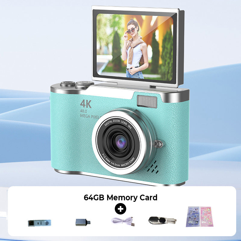 🥳2026 HOT SALE🥳💞50K+ SOLD!🎁💝 50% OFF! 4K Digital Camera with Flip Screen – Share clear photos with friends & family. Easy zoom, long battery life. A thoughtful gift for seniors. 🖼️🕊️