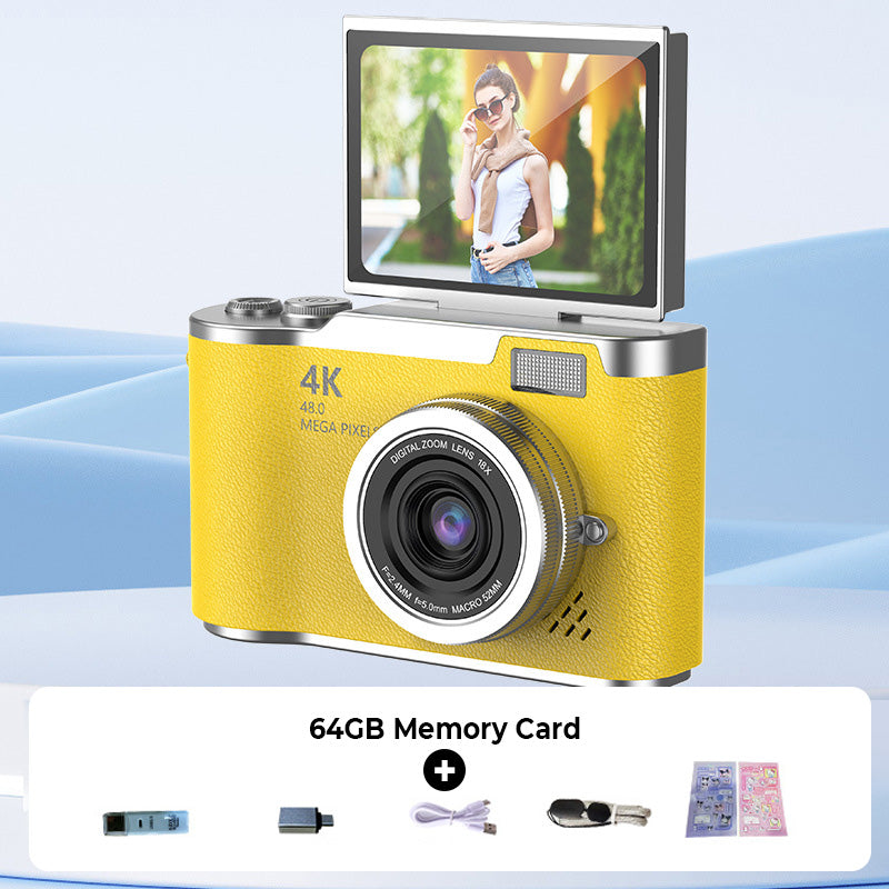 🥳2026 HOT SALE🥳💞50K+ SOLD!🎁💝 50% OFF! 4K Digital Camera with Flip Screen – Share clear photos with friends & family. Easy zoom, long battery life. A thoughtful gift for seniors. 🖼️🕊️