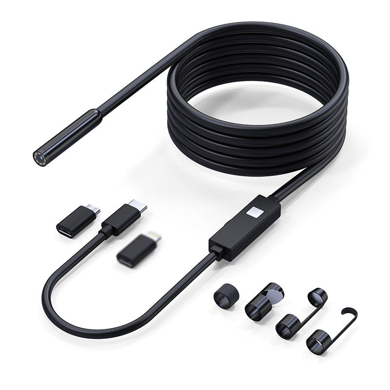 🥳2026 HOT SALE🥳💞50K+ SOLD! 📱🔍 50% OFF! Waterproof HD Endoscope Camera – 200W HD, 8mm probe. Type-C/Micro/Lightning – plug & play with 99% phones. Ideal for tight spaces! 🔌✨