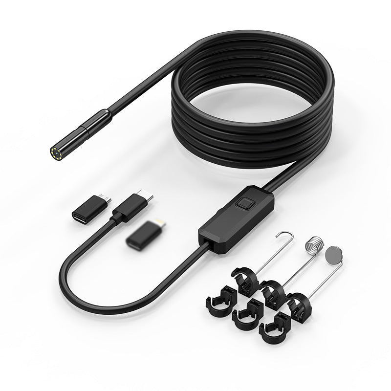 🥳2026 HOT SALE🥳💞50K+ SOLD! 📱🔍 50% OFF! Waterproof HD Endoscope Camera – 200W HD, 8mm probe. Type-C/Micro/Lightning – plug & play with 99% phones. Ideal for tight spaces! 🔌✨