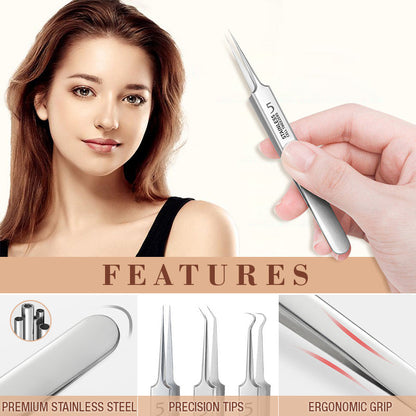 💕Professional Beauty Salon Tweezers | 2026 New Year Launch 50% OFF | Precision Slant & Pointed Tips for Brows & Lashes | Essential for Makeup Artists & Home Kits 🎆✨