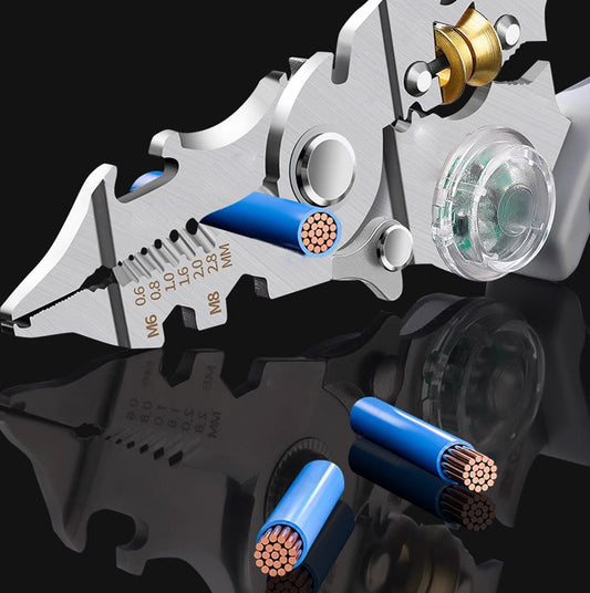 ⏳Time-limited Special⌛10-in-1 Multi-Functional Wire Stripper Scissors With Electrical Test