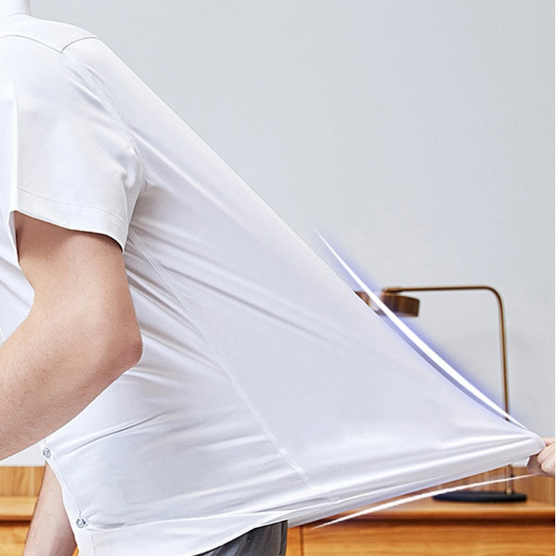 🥳2026 HOT SALE🥳💞50K+ SOLD!👴🕊️ 50% OFF! Men's Short Sleeve Dress Shirt – Dressed up, not stressed. Soft stretch, no iron needed. Looks great with chinos or dress pants. Perfect for birthdays, anniversaries or Sunday best. ✨👔