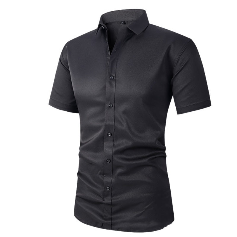 🥳2026 HOT SALE🥳💞50K+ SOLD!👴🕊️ 50% OFF! Men's Short Sleeve Dress Shirt – Dressed up, not stressed. Soft stretch, no iron needed. Looks great with chinos or dress pants. Perfect for birthdays, anniversaries or Sunday best. ✨👔
