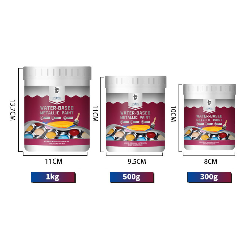 🥳2026 HOT SALE🥳💞50K+ SOLD!🚨✨ 50% OFF! Rust Converter Metallic Paint – One coat stops rust, no sanding, no fumes. Dries to a sleek metal finish. Perfect for garden tools & gates. 🔨🛡️