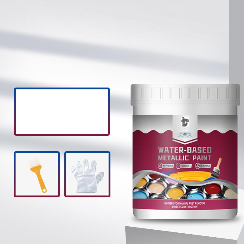🥳2026 HOT SALE🥳💞50K+ SOLD!🚨✨ 50% OFF! Rust Converter Metallic Paint – One coat stops rust, no sanding, no fumes. Dries to a sleek metal finish. Perfect for garden tools & gates. 🔨🛡️