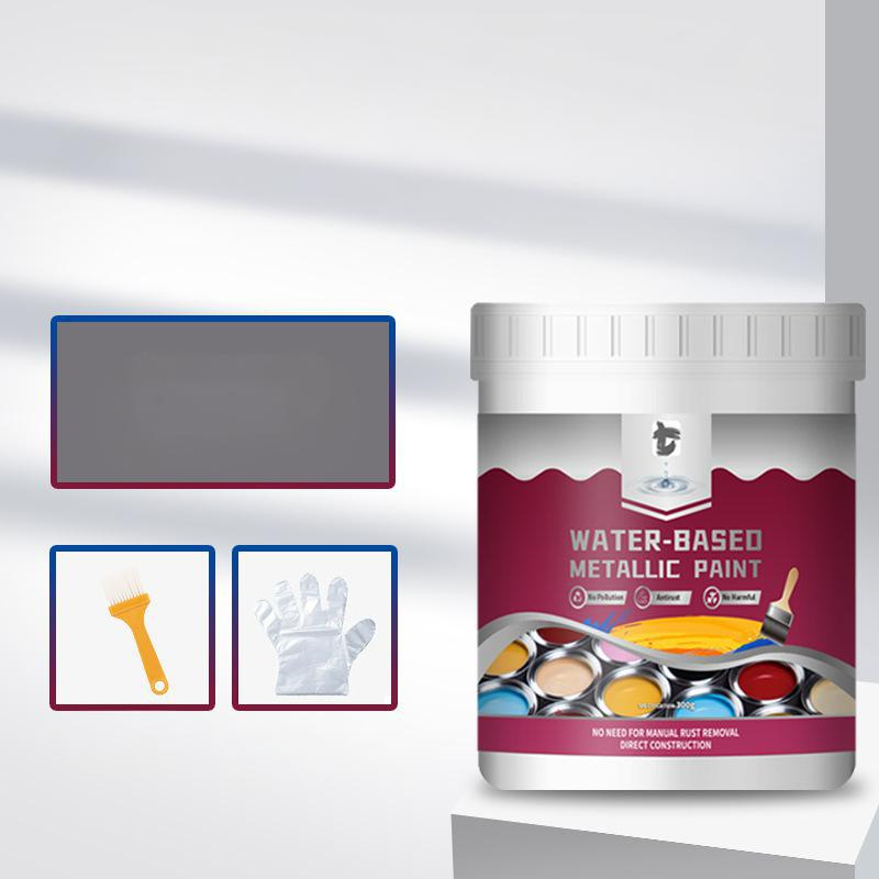 🥳2026 HOT SALE🥳💞50K+ SOLD!🚨✨ 50% OFF! Rust Converter Metallic Paint – One coat stops rust, no sanding, no fumes. Dries to a sleek metal finish. Perfect for garden tools & gates. 🔨🛡️