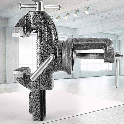 🥳2026 HOT SALE🥳💞50K+ SOLD! 🔧🛠️ 50% OFF! Heavy-Duty Mini Universal Bench Vice – Clamp-on design, 360° rotation & sturdy cast iron build. Perfect for workshops, garages & DIY – holds tight without slipping! 💪✨