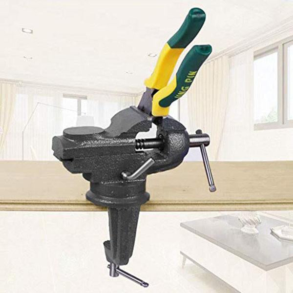 🥳2026 HOT SALE🥳💞50K+ SOLD! 🔧🛠️ 50% OFF! Heavy-Duty Mini Universal Bench Vice – Clamp-on design, 360° rotation & sturdy cast iron build. Perfect for workshops, garages & DIY – holds tight without slipping! 💪✨