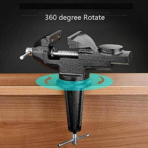 🥳2026 HOT SALE🥳💞50K+ SOLD! 🔧🛠️ 50% OFF! Heavy-Duty Mini Universal Bench Vice – Clamp-on design, 360° rotation & sturdy cast iron build. Perfect for workshops, garages & DIY – holds tight without slipping! 💪✨