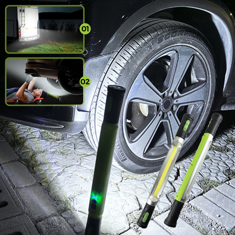 🥳2026 HOT SALE🥳💞50K+ SOLD! 🛠️⚡ 50% OFF! Rechargeable LED Work Light – 3000LM COB blasts away darkness, 3 modes. Dual 2600mAh battery, 3+ hours runtime, IPX4 waterproof. Light up your garage! 🔋✅
