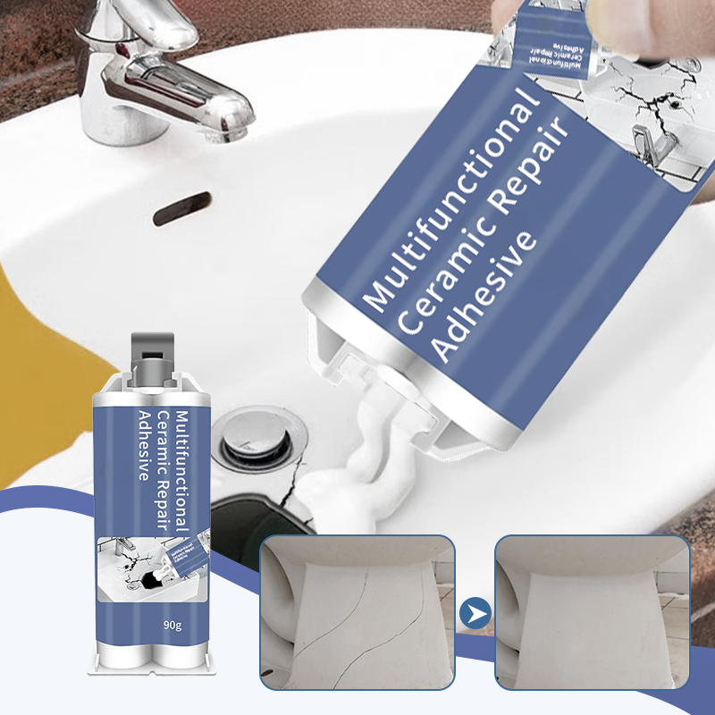 🥳2026 HOT SALE🥳💞50K+ SOLD! 🛁🔧 50% OFF! Multifunctional Ceramic Repair Adhesive – bonds bathtubs, toilets, sinks, vases & tiles. Heat & impact resistant, smooth invisible finish. Easy DIY repair! 🛡️✅