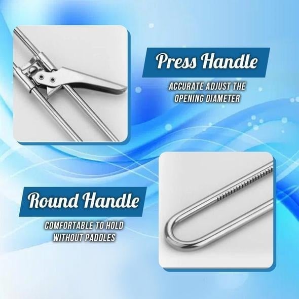 🥳2026 HOT SALE🥳💞50K+ SOLD! 🫙🔧 50% OFF! Adjustable Stainless Steel Jar & Bottle Opener – toothed grip, anti-slip lock, fits lids up to 10cm. Less effort, easier opening! 🛡️💪
