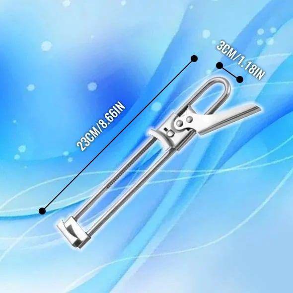 🥳2026 HOT SALE🥳💞50K+ SOLD! 🫙🔧 50% OFF! Adjustable Stainless Steel Jar & Bottle Opener – toothed grip, anti-slip lock, fits lids up to 10cm. Less effort, easier opening! 🛡️💪