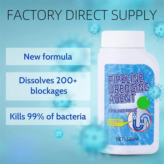 🔥BUY MORE SAVE MORE!🔥⚡50K+ SOLD🛀Powerful Pipe Dredging Agent - Dissolves 200+ Blockages and Kills of Bacteria🧊