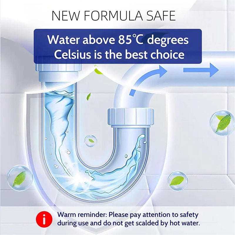 🔥BUY MORE SAVE MORE!🔥⚡50K+ SOLD🛀Powerful Pipe Dredging Agent - Dissolves 200+ Blockages and Kills of Bacteria🧊