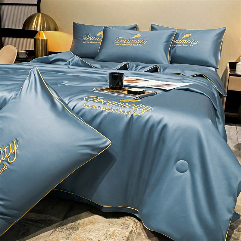 🥳2026 HOT SALE🥳💞50K+ SOLD!🛏️💨 50% OFF! Cooling 4‑Piece Bedding Set – Breathable, moisture‑wicking, machine washable. Stay cool & dry all night – last chance! 🧊✨
