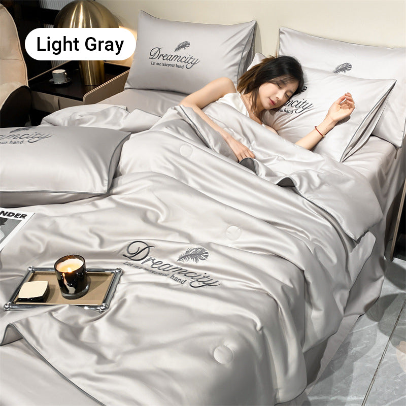 🥳2026 HOT SALE🥳💞50K+ SOLD!🛏️💨 50% OFF! Cooling 4‑Piece Bedding Set – Breathable, moisture‑wicking, machine washable. Stay cool & dry all night – last chance! 🧊✨