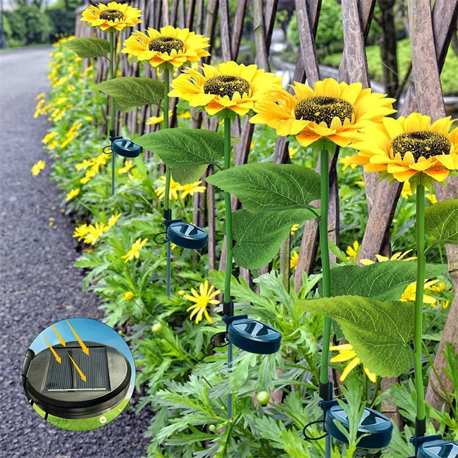 🥳2026 HOT SALE🥳💞50K+ SOLD!🌻✨ 50% OFF! Sunflower Solar Lights – Glowing petals, auto on/off. IP65 waterproof, no wiring. Up to 14hrs night glow. Perfect for garden path or patio. 🌙🌿