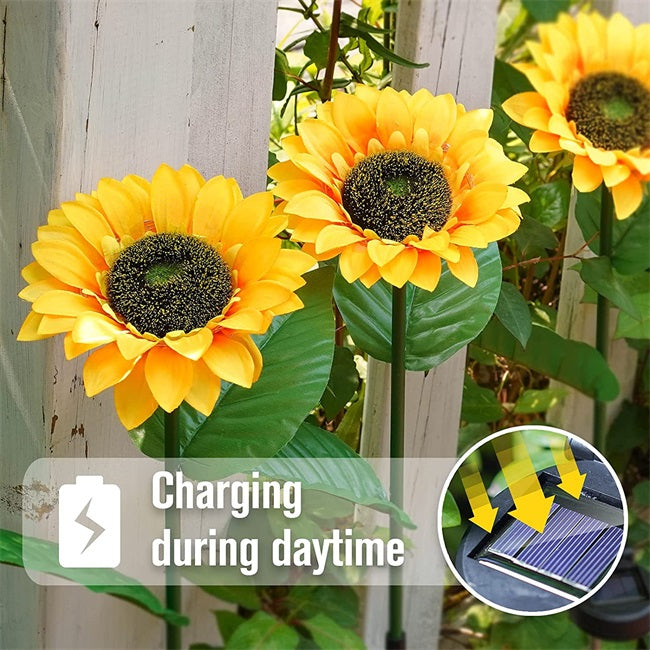 🥳2026 HOT SALE🥳💞50K+ SOLD!🌻✨ 50% OFF! Sunflower Solar Lights – Glowing petals, auto on/off. IP65 waterproof, no wiring. Up to 14hrs night glow. Perfect for garden path or patio. 🌙🌿