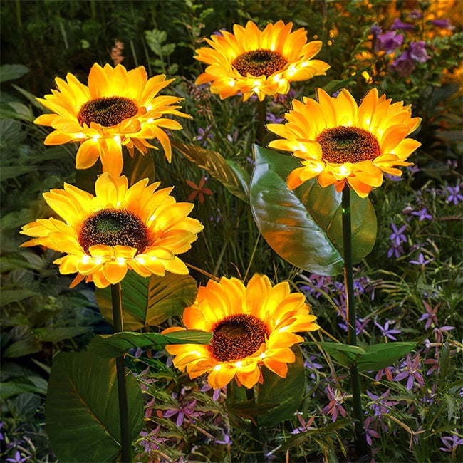 🥳2026 HOT SALE🥳💞50K+ SOLD!🌻✨ 50% OFF! Sunflower Solar Lights – Glowing petals, auto on/off. IP65 waterproof, no wiring. Up to 14hrs night glow. Perfect for garden path or patio. 🌙🌿
