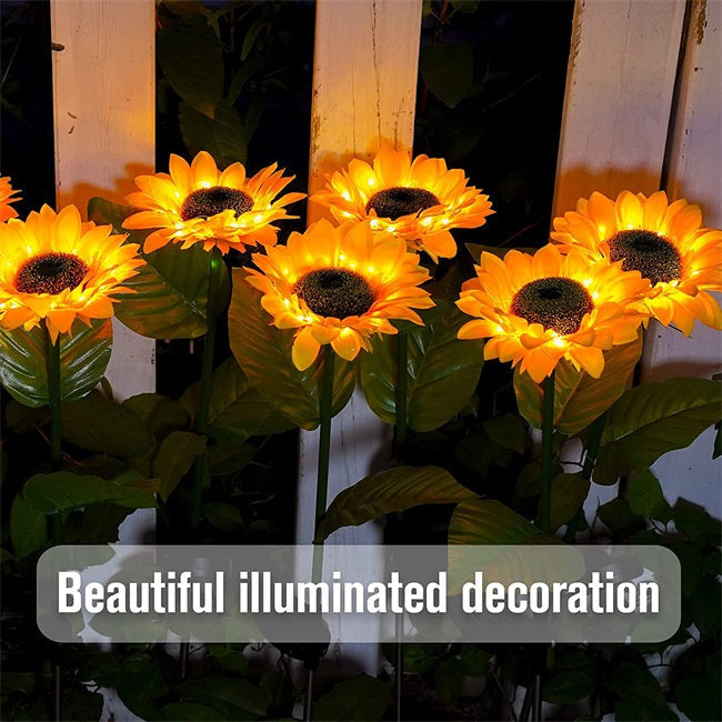 🥳2026 HOT SALE🥳💞50K+ SOLD!🌻✨ 50% OFF! Sunflower Solar Lights – Glowing petals, auto on/off. IP65 waterproof, no wiring. Up to 14hrs night glow. Perfect for garden path or patio. 🌙🌿