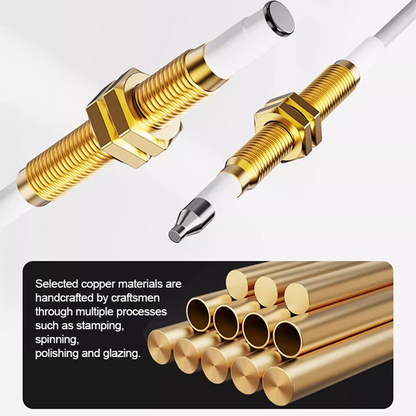 🔥 Gas Stove Won‘t Light? Fix It Now! Universal Built-in Copper Ignition Needle & Flame Sensor Needle with Wiring for Gas Stoves