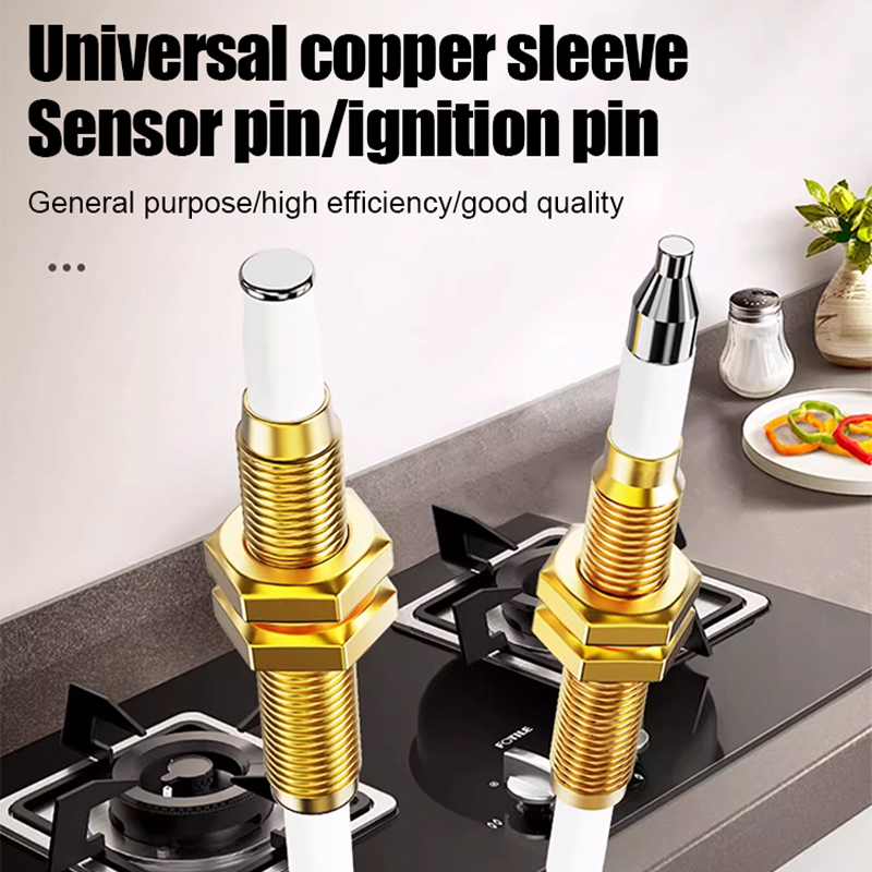 🔥 Gas Stove Won‘t Light? Fix It Now! Universal Built-in Copper Ignition Needle & Flame Sensor Needle with Wiring for Gas Stoves