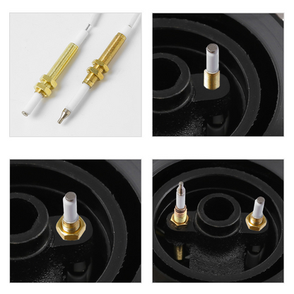 🔥 Gas Stove Won‘t Light? Fix It Now! Universal Built-in Copper Ignition Needle & Flame Sensor Needle with Wiring for Gas Stoves