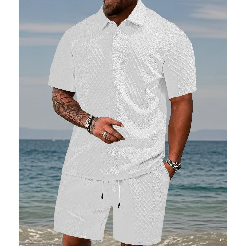 🥳2026 HOT SALE🥳💞50K+ SOLD!💥👴🩳50% OFF! Men's Diamond Print 2-Piece Set – Ready in seconds! Soft, breathable top with easy shorts. No fuss, just style. Perfect for garden BBQs or coffee dates. ☀️👕