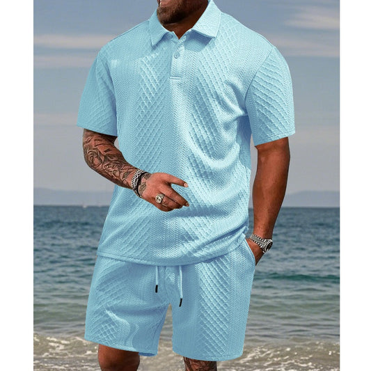 🥳2026 HOT SALE🥳💞50K+ SOLD!💥👴🩳50% OFF! Men's Diamond Print 2-Piece Set – Ready in seconds! Soft, breathable top with easy shorts. No fuss, just style. Perfect for garden BBQs or coffee dates. ☀️👕
