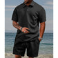 🥳2026 HOT SALE🥳💞50K+ SOLD!💥👴🩳50% OFF! Men's Diamond Print 2-Piece Set – Ready in seconds! Soft, breathable top with easy shorts. No fuss, just style. Perfect for garden BBQs or coffee dates. ☀️👕
