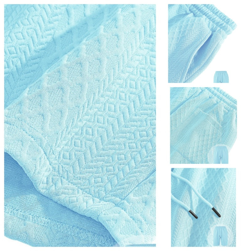 🥳2026 HOT SALE🥳💞50K+ SOLD!💥👴🩳50% OFF! Men's Diamond Print 2-Piece Set – Ready in seconds! Soft, breathable top with easy shorts. No fuss, just style. Perfect for garden BBQs or coffee dates. ☀️👕