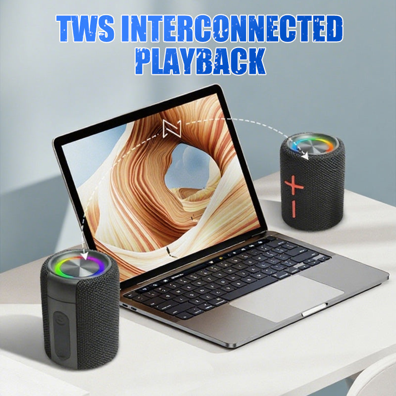 🥳2026 HOT SALE🥳💞50K+ SOLD!💥🏕️🎶 50% OFF! 2‑in‑1 Splittable Speaker – Magnetic join or separate. 20W rich sound, 4000mAh long play. Bluetooth 5.3, TF & AUX. Your outdoor companion. 🛡️🕊️