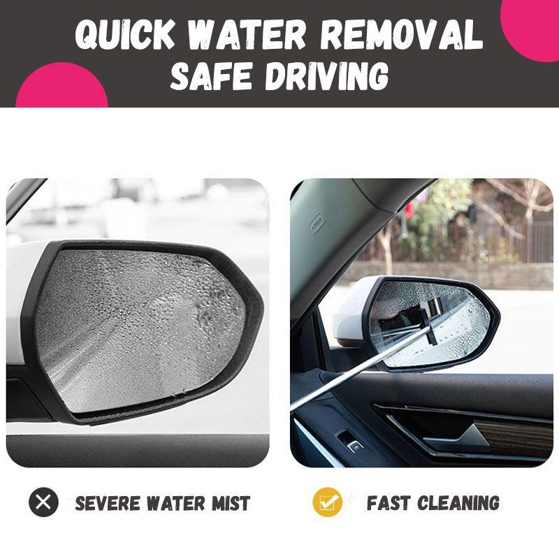 🥳2026 HOT SALE🥳💞50K+ SOLD! 🚗🌧️ Retractable Rear-view Mirror Wiper – extends to 980mm, clears rain fast for safer driving. Soft sponge grip, portable! 🛡️✅