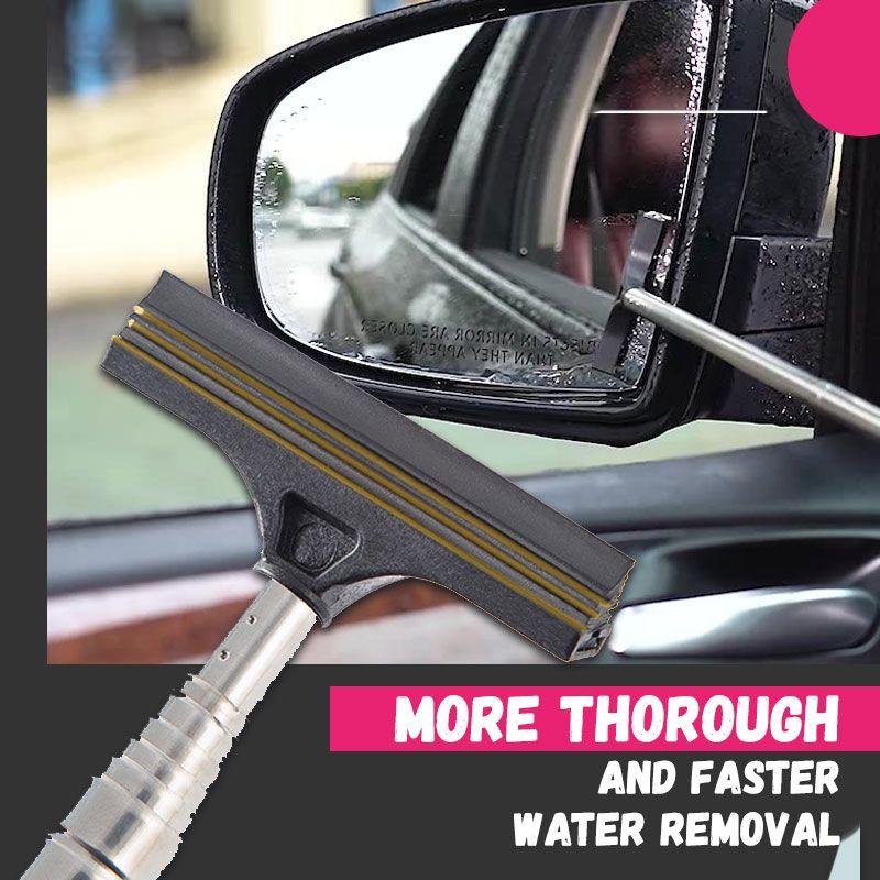 🥳2026 HOT SALE🥳💞50K+ SOLD! 🚗🌧️ Retractable Rear-view Mirror Wiper – extends to 980mm, clears rain fast for safer driving. Soft sponge grip, portable! 🛡️✅