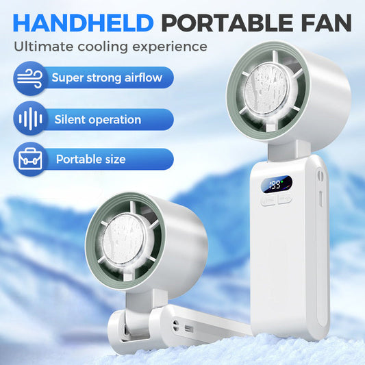🥳2026 HOT SALE🥳💞50K+ SOLD!🔋🧊 50% OFF! Portable Ice Cooling Fan – Adds ice for extra cold air. 3 speeds, long battery. Stay cool during British heatwaves. A summer essential. 👵✨