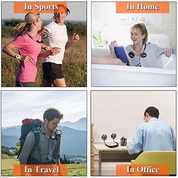 🥳2026 HOT SALE🥳💞50K+ SOLD!🌬️🌀 50% OFF! 3‑Speed Neck Fan – 360° airflow, lightweight & hands‑free. 2200mAh battery, lasts 4‑12 hrs. Stay cool wherever you go! 😎💨
