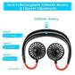 🥳2026 HOT SALE🥳💞50K+ SOLD!🌬️🌀 50% OFF! 3‑Speed Neck Fan – 360° airflow, lightweight & hands‑free. 2200mAh battery, lasts 4‑12 hrs. Stay cool wherever you go! 😎💨