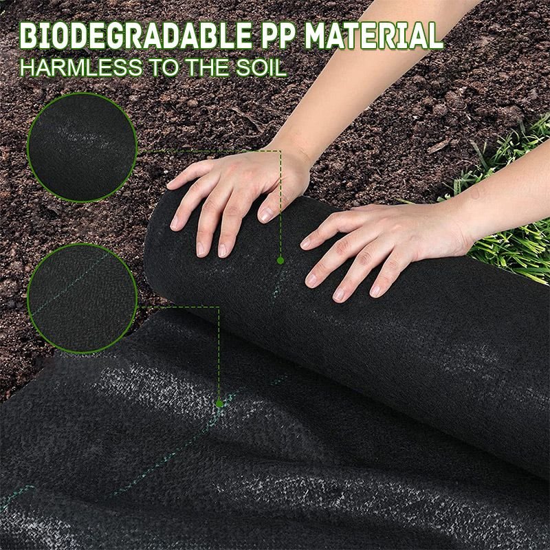 🥳2026 HOT SALE🥳💞50K+ SOLD! 🌱🏡 50% OFF – Last Day! Premium Woven Weed Barrier – High permeability, blocks weeds & protects soil. Breathable, moisture‑retaining & durable – a gardener‘s best friend! 🌿✨