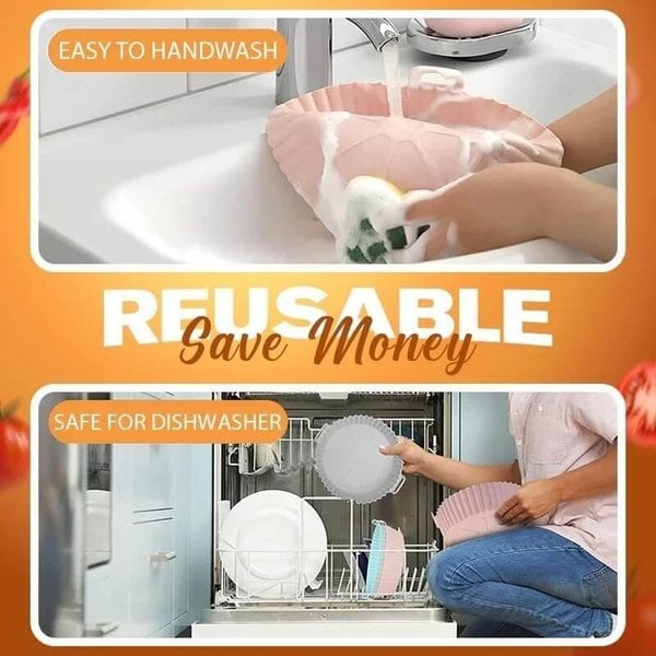 📢📢50 %  OFF !! ⏰🥳2026 HOT SALE🥳💞50K+ SOLD!Reusable heat-resistant baking tray 【💞food grade silicone💞easy to clean】