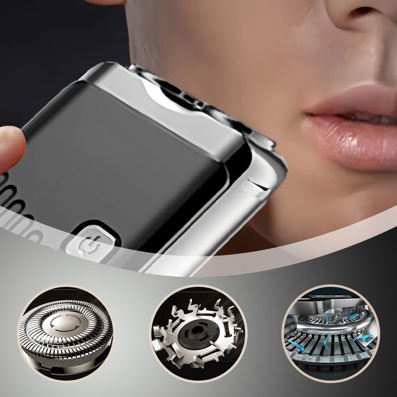 🥳2026 HOT SALE🥳💞50K+ SOLD!💥⚡🧔 1-Minute Quick Fix, No Stubble Left Behind |  The Mighty Mini “Powerhouse”! Mini Wet & Dry Shaver Half Price✈️🎒