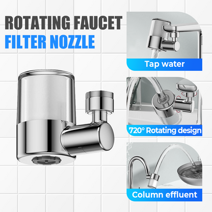 🥳2026 HOT SALE🥳💞50K+ SOLD!💥👵🌊 50% OFF! 720° Swivel Faucet Filter Nozzle – No more splashback! Gentle aerated spray & powerful rinse in one. Clean every corner without bending. 🚰🔄