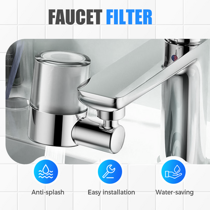 🥳2026 HOT SALE🥳💞50K+ SOLD!💥👵🌊 50% OFF! 720° Swivel Faucet Filter Nozzle – No more splashback! Gentle aerated spray & powerful rinse in one. Clean every corner without bending. 🚰🔄