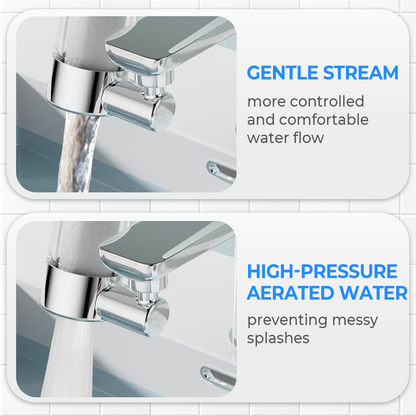 🥳2026 HOT SALE🥳💞50K+ SOLD!💥👵🌊 50% OFF! 720° Swivel Faucet Filter Nozzle – No more splashback! Gentle aerated spray & powerful rinse in one. Clean every corner without bending. 🚰🔄