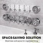 Multipurpose Stylish Wall-Mounted Hooks Organizer