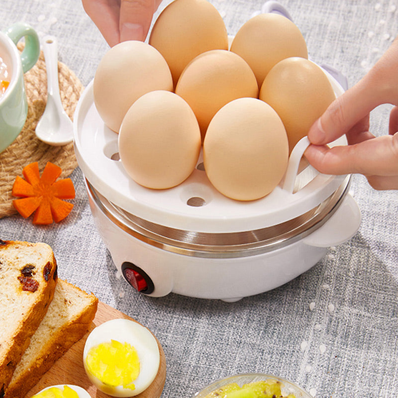 🥳2026 HOT SALE🥳💞50K+ SOLD! 🍳✨ 50% OFF! Multi-Function Mini Egg Steamer – auto power-off, transparent lid, steams eggs, veggies & dumplings. Quick, safe breakfasts! 🏠✅
