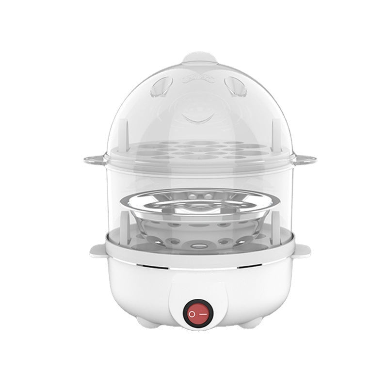 🥳2026 HOT SALE🥳💞50K+ SOLD! 🍳✨ 50% OFF! Multi-Function Mini Egg Steamer – auto power-off, transparent lid, steams eggs, veggies & dumplings. Quick, safe breakfasts! 🏠✅